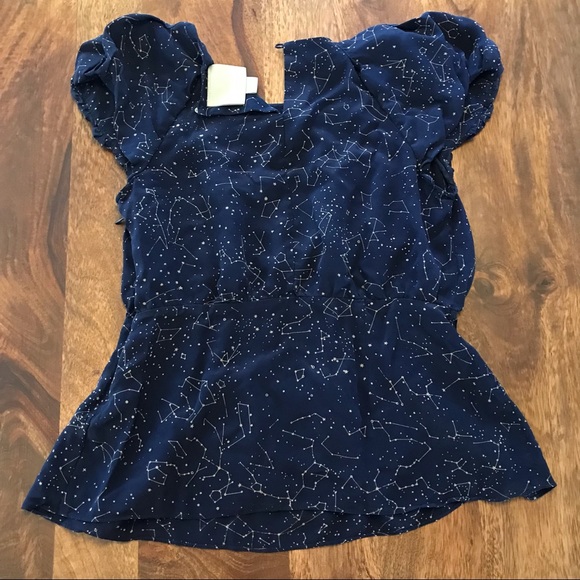 COPY - Maeve by Anthropologie Trace The Stars Blouse - Picture 4 of 8